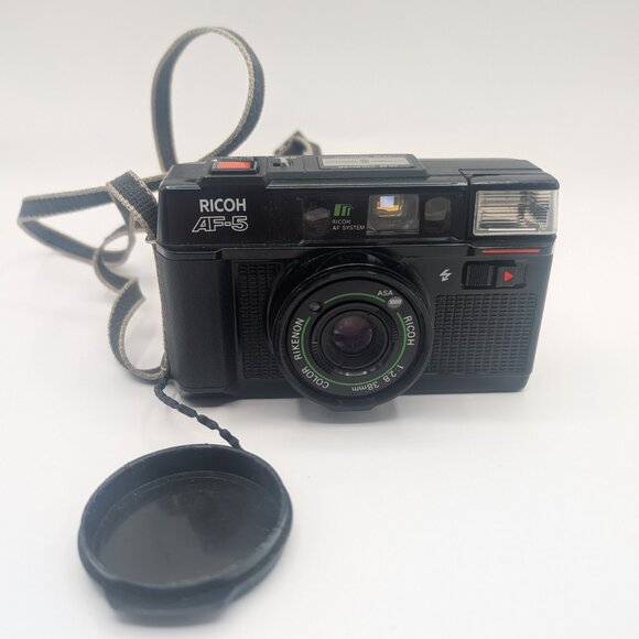 Vintage Ricoh AF-5 Point & Shoot 35mm Film Camera with Strap - Tested - Picture 1 of 16